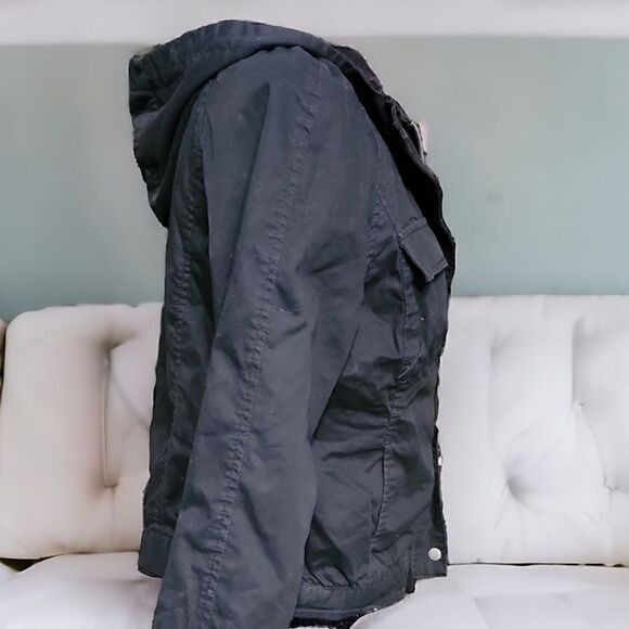 Old Navy Black Double Closure Jacket Size S - Picture 3 of 6